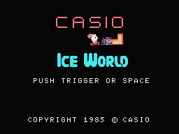 Ice World Title Screen